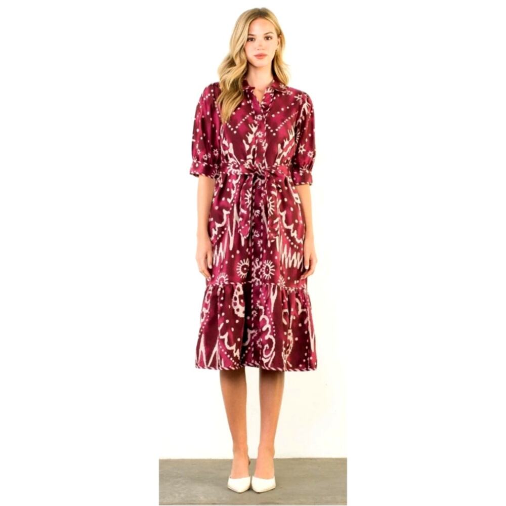 THML NWT Georgia Midi Dress S